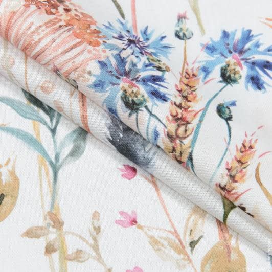 Ткани портьерные ткани - Декоративная ткань полевые цветы / NEW VOYAGE молочный