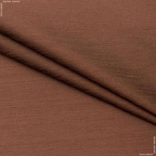 Ткани для платьев - Тафта меланж темно-коричневый