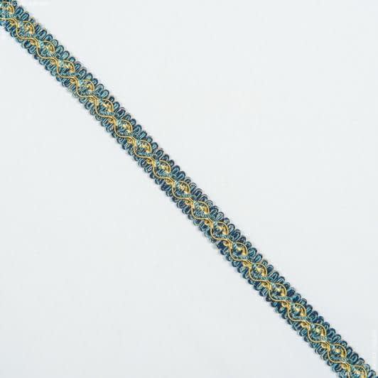 Тканини фурнітура для дома - Тесьма окантов. Імедженейшен, синьо-блакитний 18мм