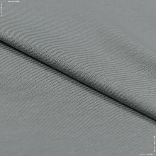 Ткани для спортивной одежды - Футер-стрейч двухнитка серый  БРАК