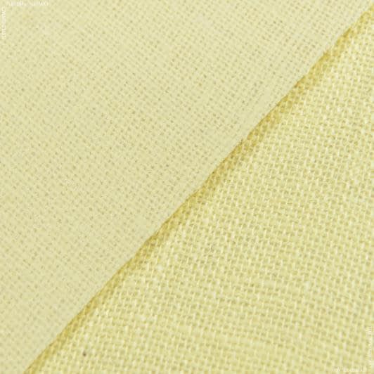 Ткани для сумок - Мешковина джутовая ламинированная желтый