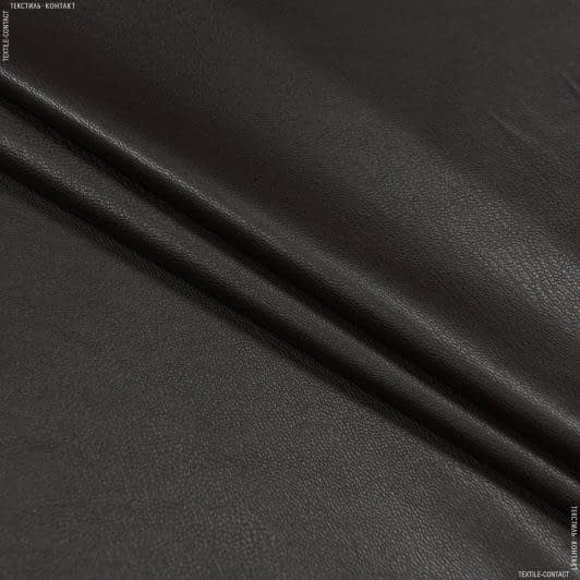 Тканини для верхнього одягу - Шкіра штучна двостороння з велюром коричневий