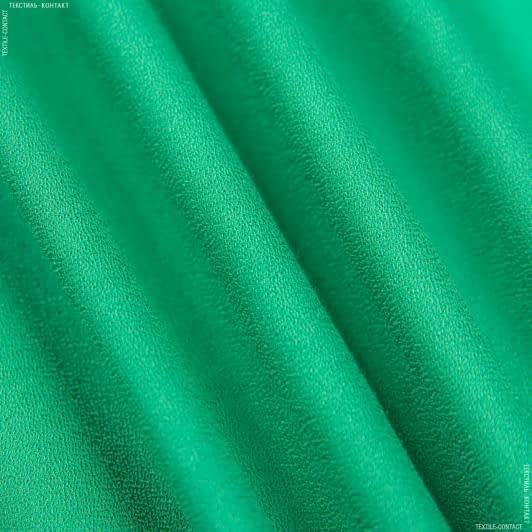 Ткани для платьев - Плательный креп зеленый