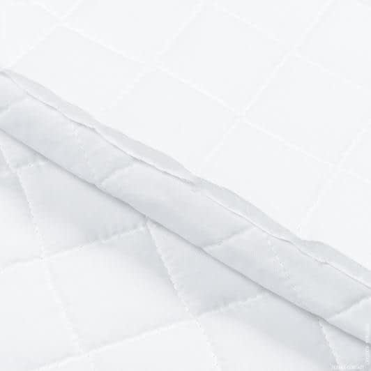 Тканини для покривал - Декоративна стібка АКОЛ клітинка/ACOL білий