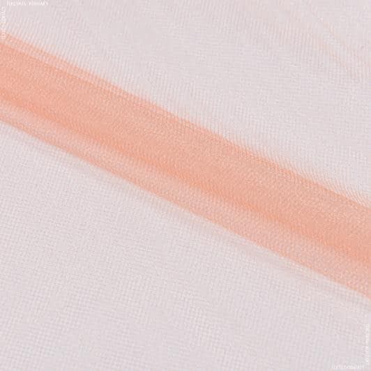 Ткани для блузок - Фатин блестящий темно-абрикосовый