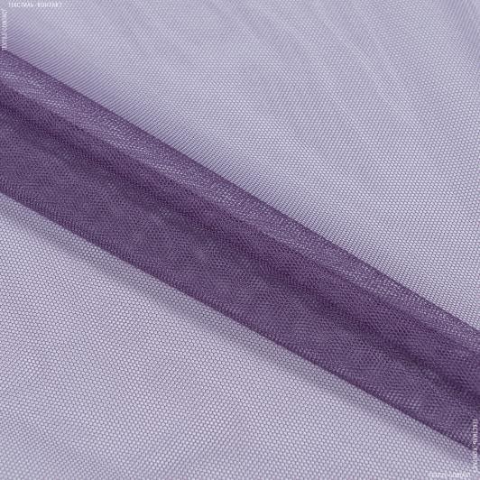 Тканини гардинні тканини - Тюль з обважнювачем сітка грек/grek фіолет