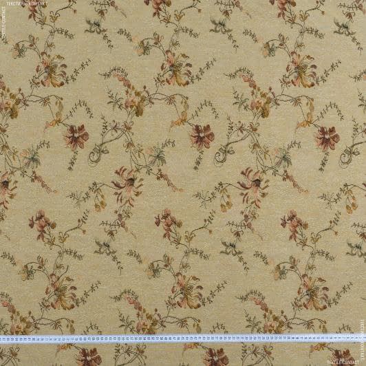 Ткани для декоративных подушек - Гобелен  цветочный гербарий 