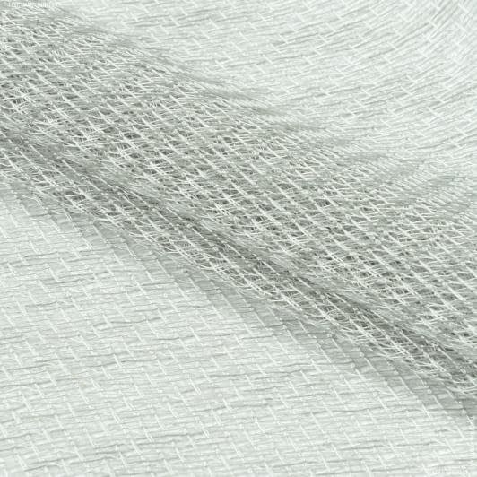 Тканини для рукоділля - Тюль сітка з обважнювачем ГЛАФІРА св.сірий