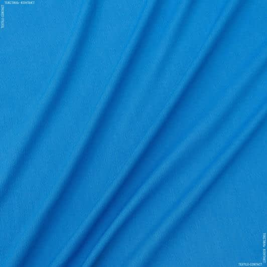 Ткани для платков и бандан - Марлевка  жатка темно-голубой