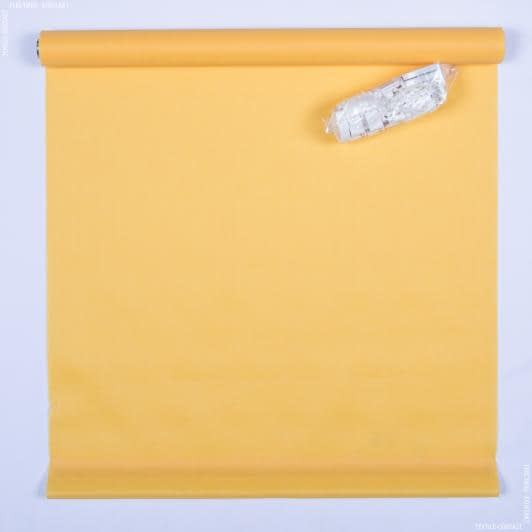 Тканини ролети - Роллет міні фактурний персиково-жовтий  80.5х150