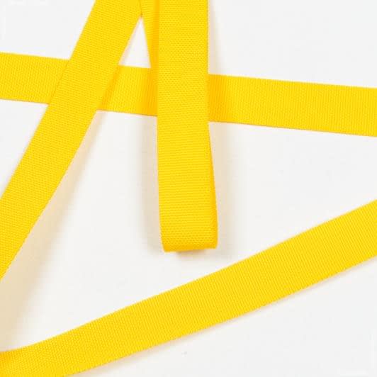 Ткани фурнитура для декора - Тесьма / стропа ременная 25 мм /стандарт/ желтый (50м)