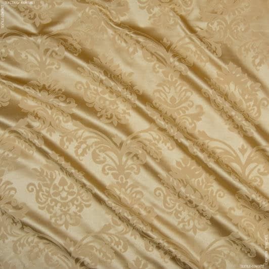 Ткани для банкетных и фуршетных юбок - Скатертная ткань версаль вензель золото