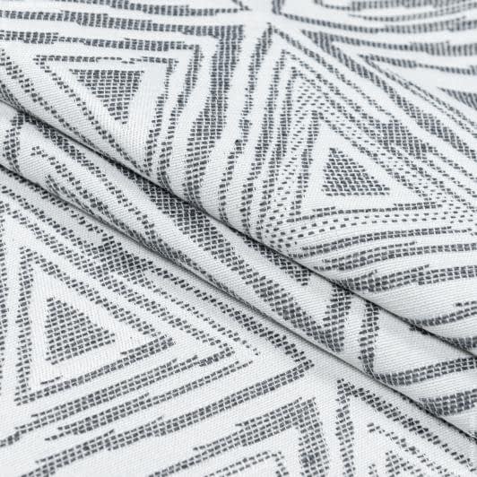 Тканини портьєрні тканини - Декоративна тканина брюсель трикутник сірий