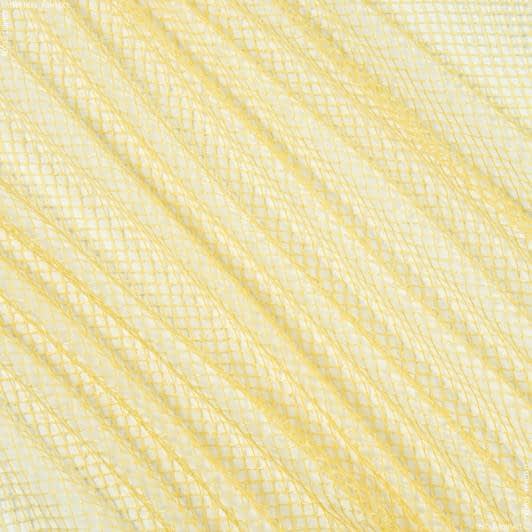 Ткани для драпировки стен и потолков - Тюль сетка элиза/  желтый