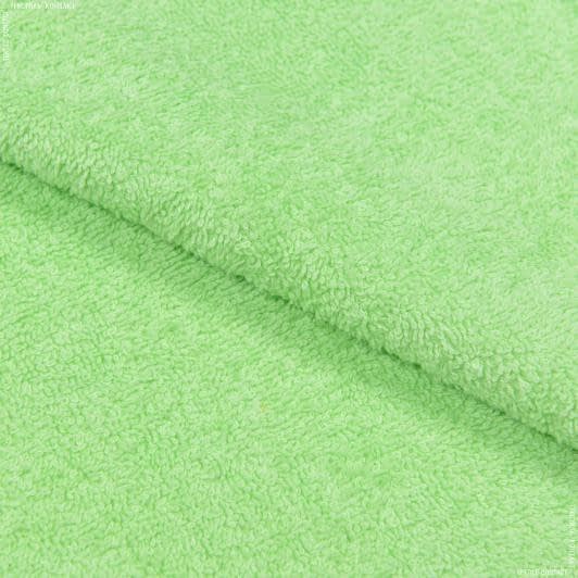 Ткани для полотенец - Ткань махровая двусторонняя салатовый