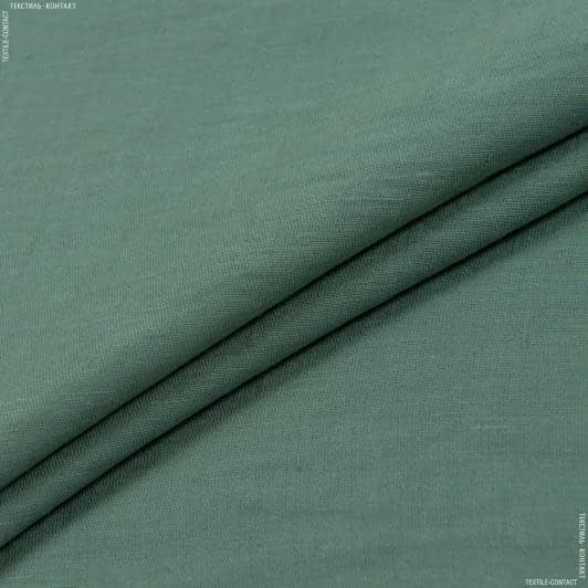 Ткани для костюмов - Плательный дикий лен никос изумрудный
