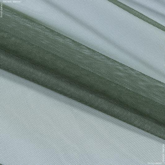 Тканини гардинні тканини - Тюль з обважнювачем сітка грек/grek / мох