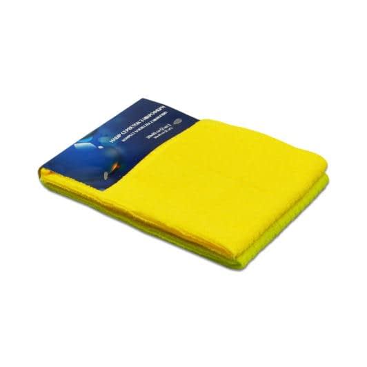Ткани кухонные полотенца - Набор салфеток кухонных микрофибра  жёлто-зелёные  30х40 см  2шт.