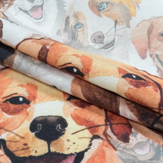 Тканини портьєрні тканини - Декоративна тканина лонета собаки