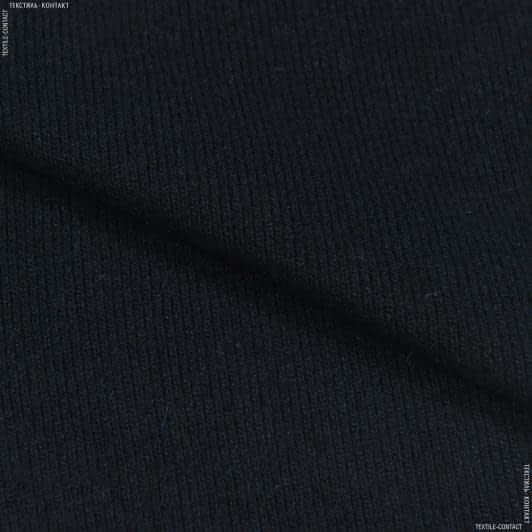 Тканини для суконь - Трикотаж резинка чорний