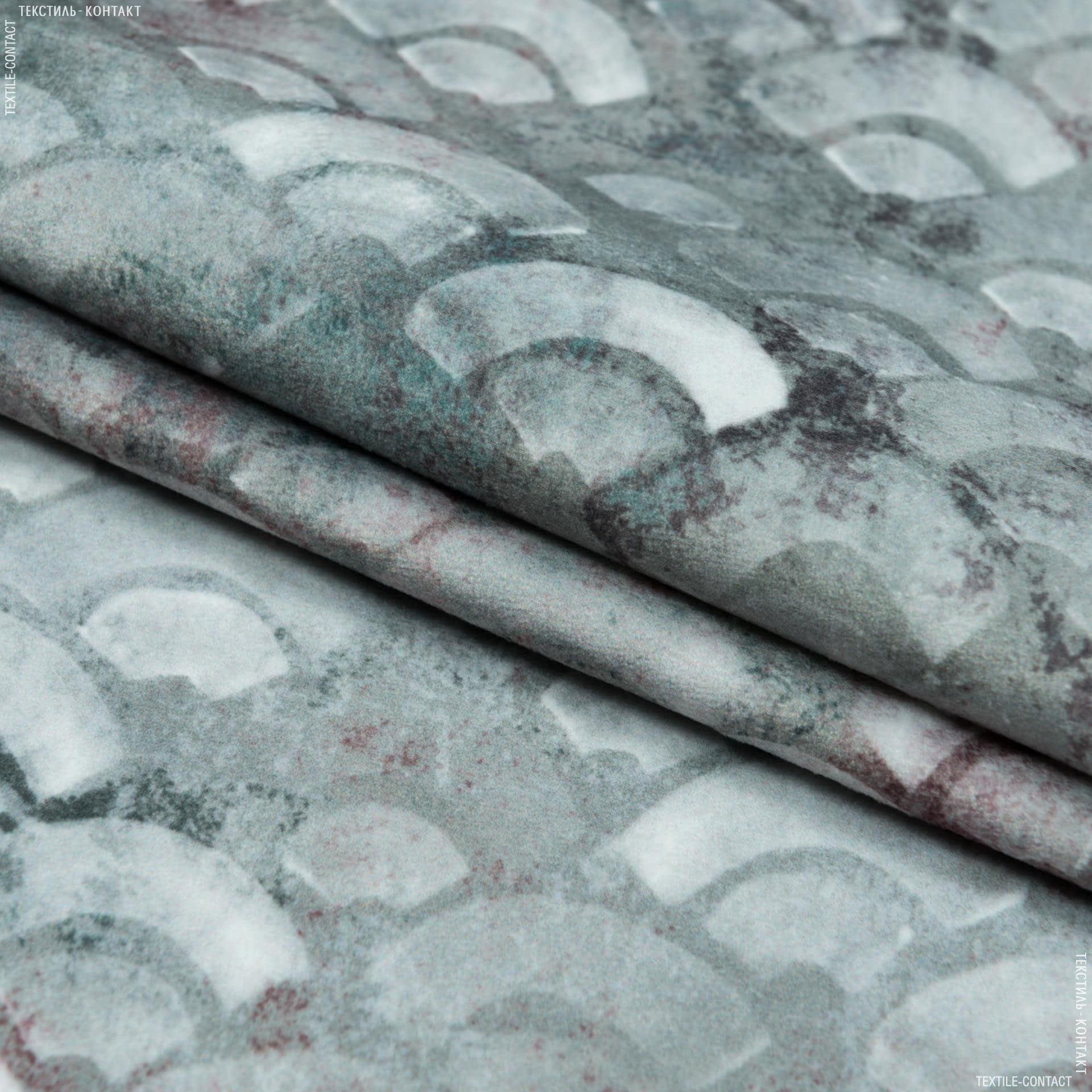 Тканини портьєрні тканини - Декоративна тканина ріма луска сірий,зелений