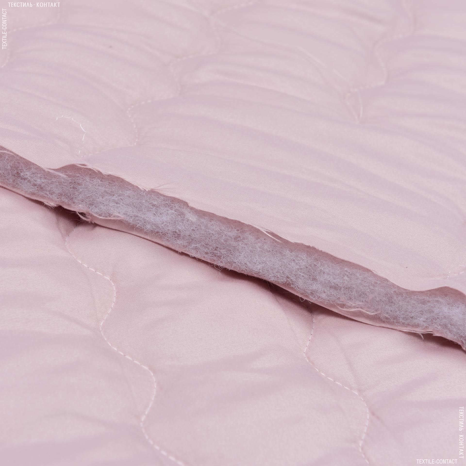 Тканини для покривал - Декоративна стьобана тканина макі / рожевий