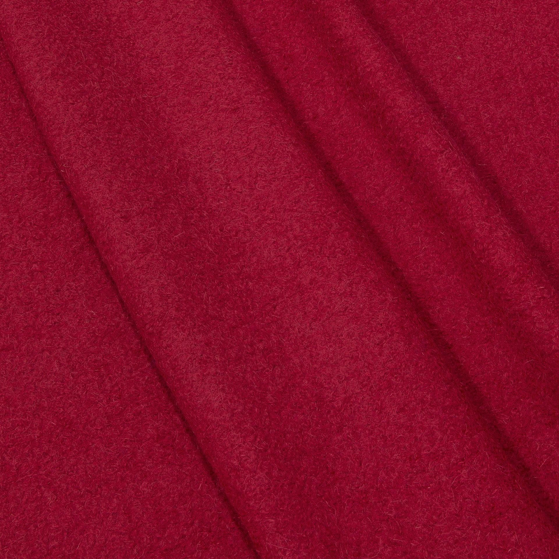 Тканини для верхнього одягу - Пальтовий трикотаж букле червоний