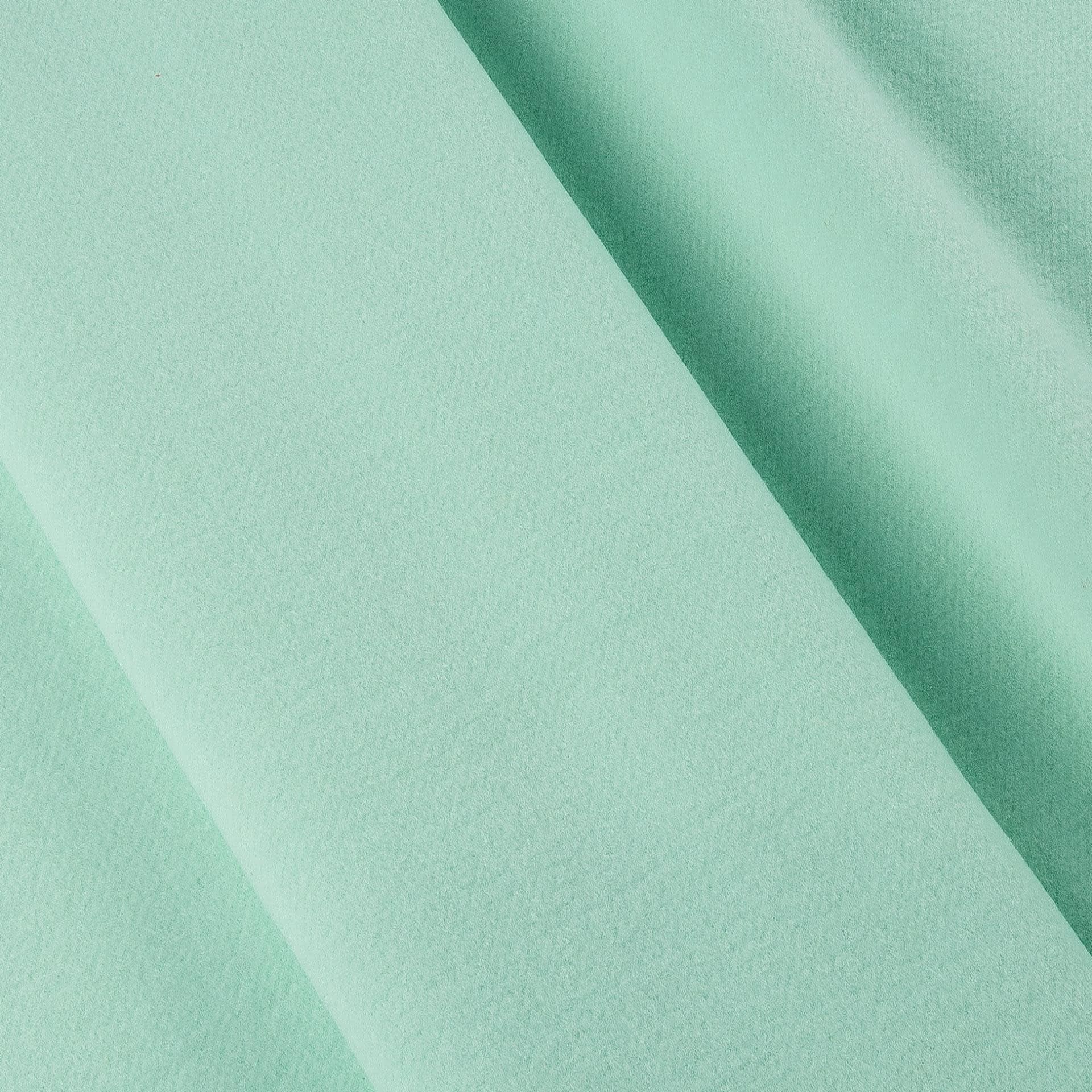 Ткани для верхней одежды - Пальтовый трикотаж валяный мятный