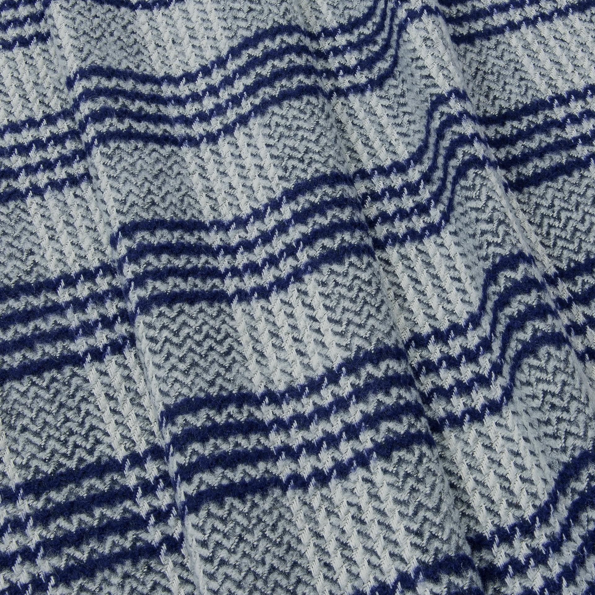 Ткани для верхней одежды - Пальтовое букле сине-серый