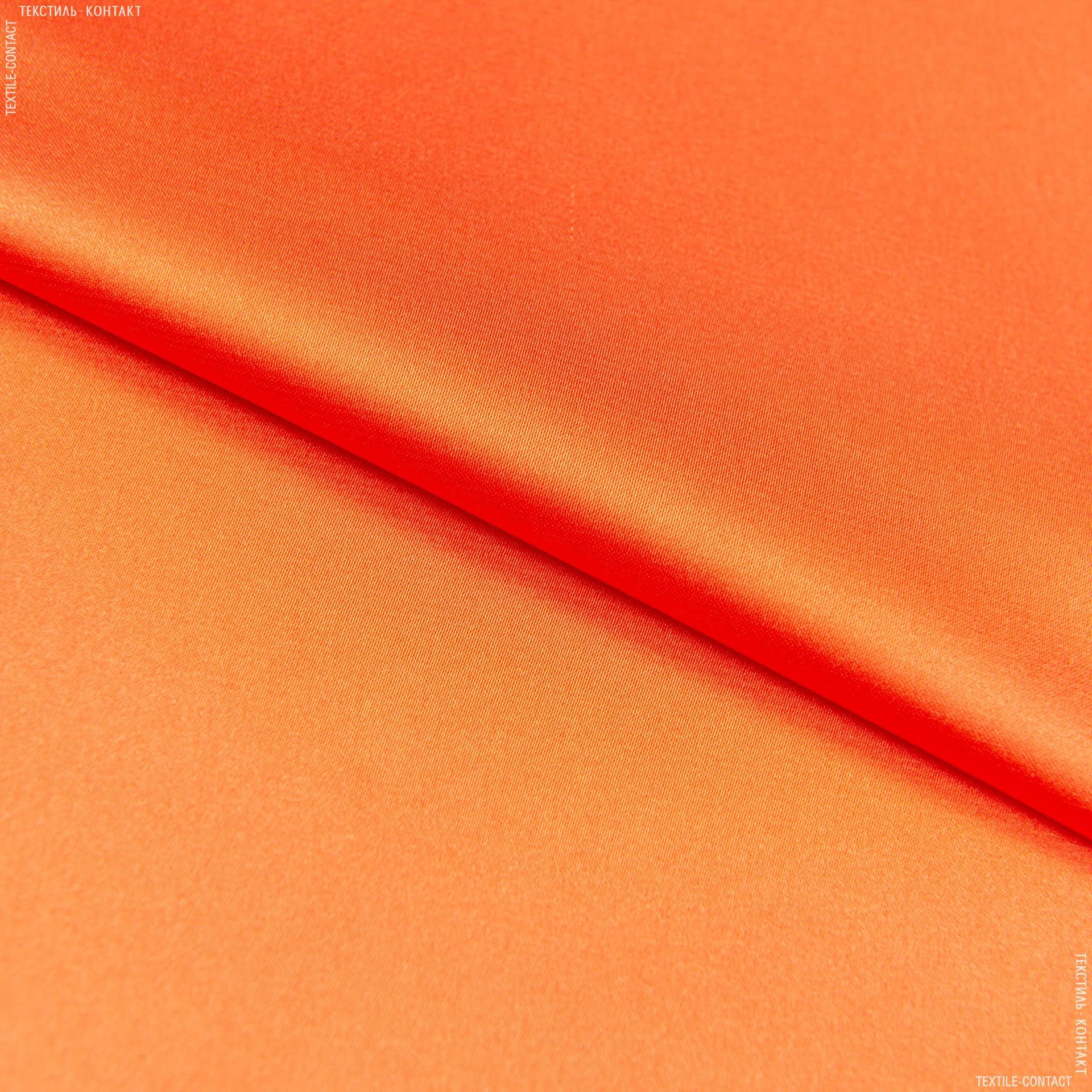 Тканини для суконь - Шовк штучний стрейч помаранчевий