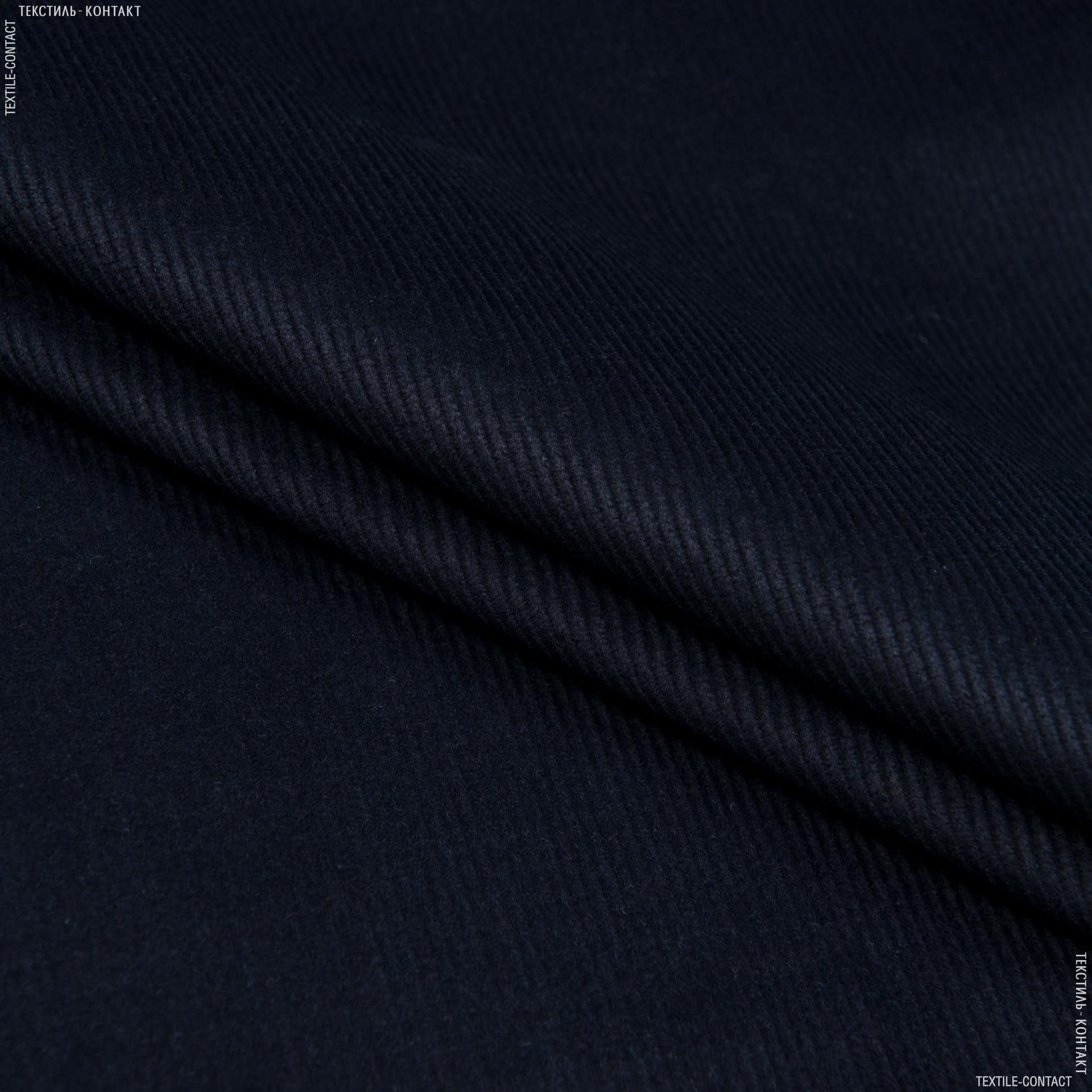 Ткани для верхней одежды - Вельвет классик темно-синий