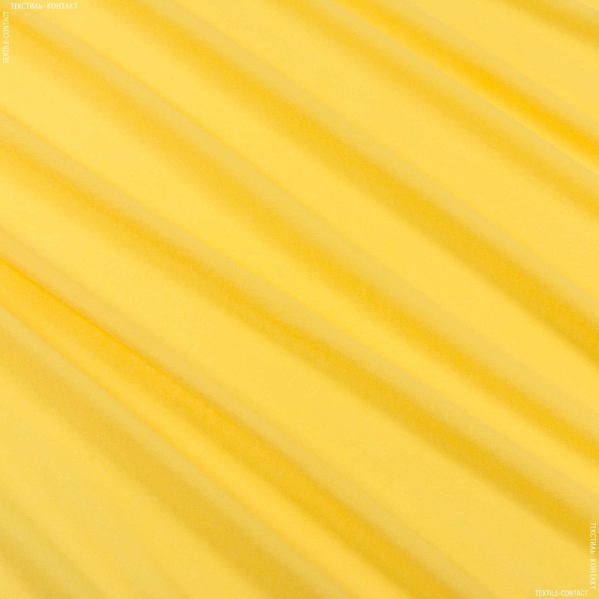 Ткани для кукол - Велюр-липучка желтый