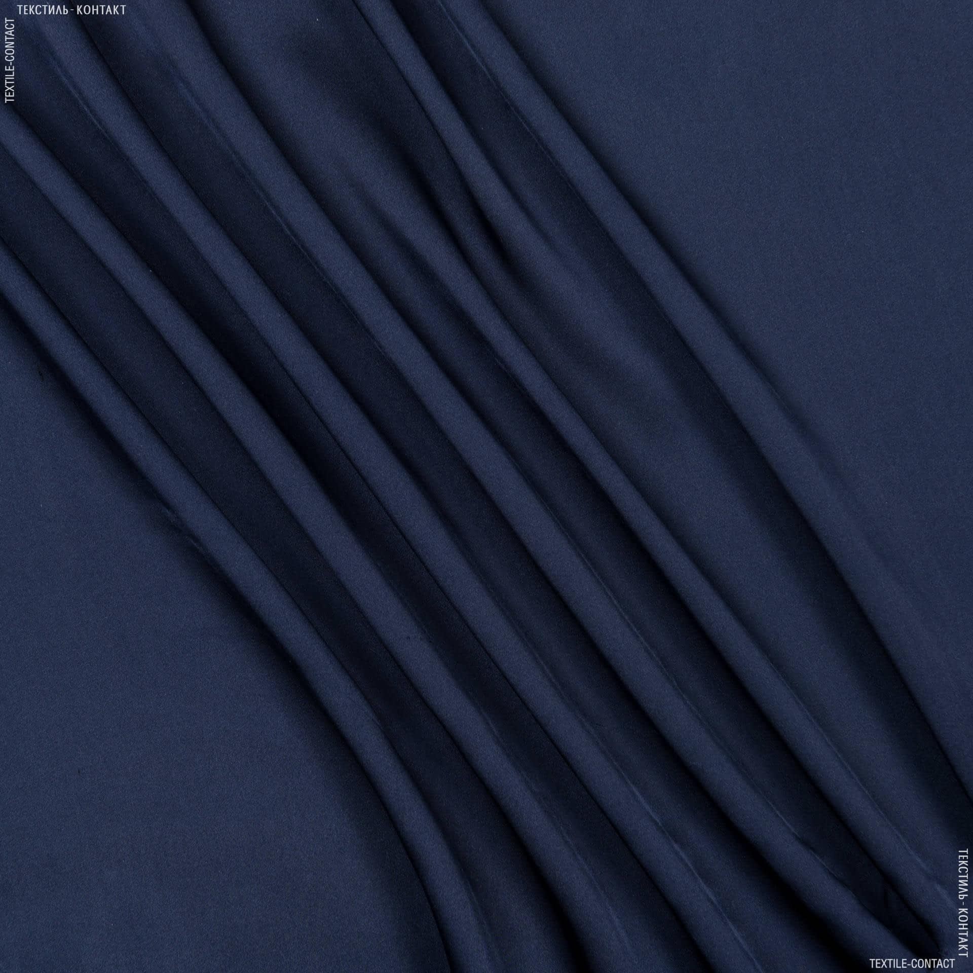 Тканини для хусток та бандан - Шовк штучний темно-синій