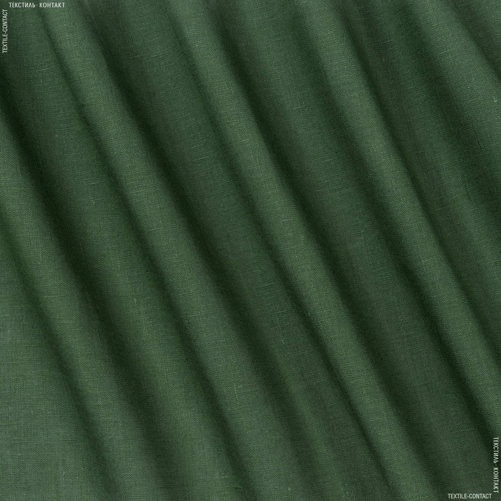 Тканини для суконь - Льон зелений