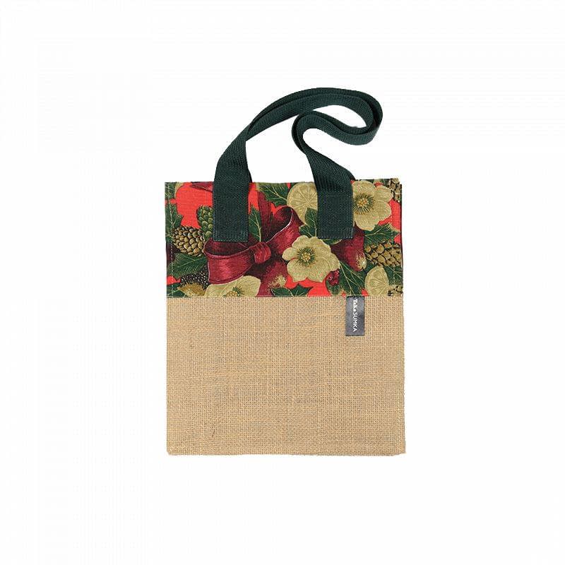 Тканини сумка шопер - Сумка ТаKа Sumka для подарунків джутова 30х25х12 (ручка 50 см)