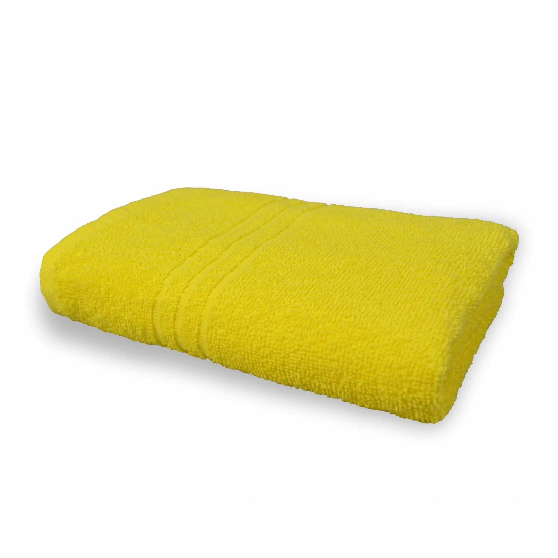 Тканини махрові рушники - Рушник махровий  70х140 жовтий