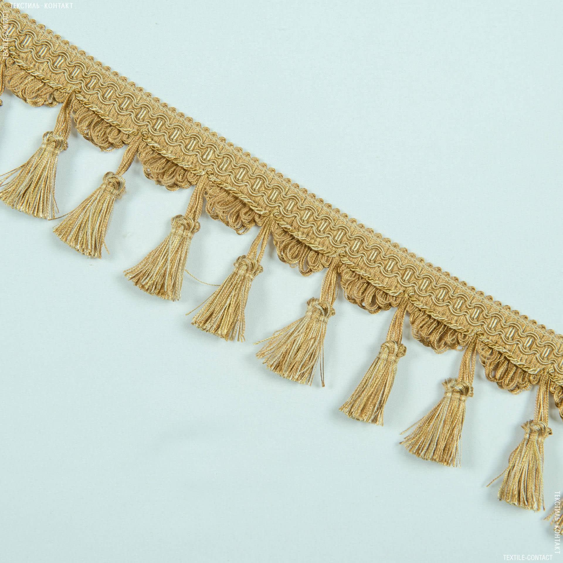 Ткани фурнитура для декора - Бахрома имеджен кисточка золото