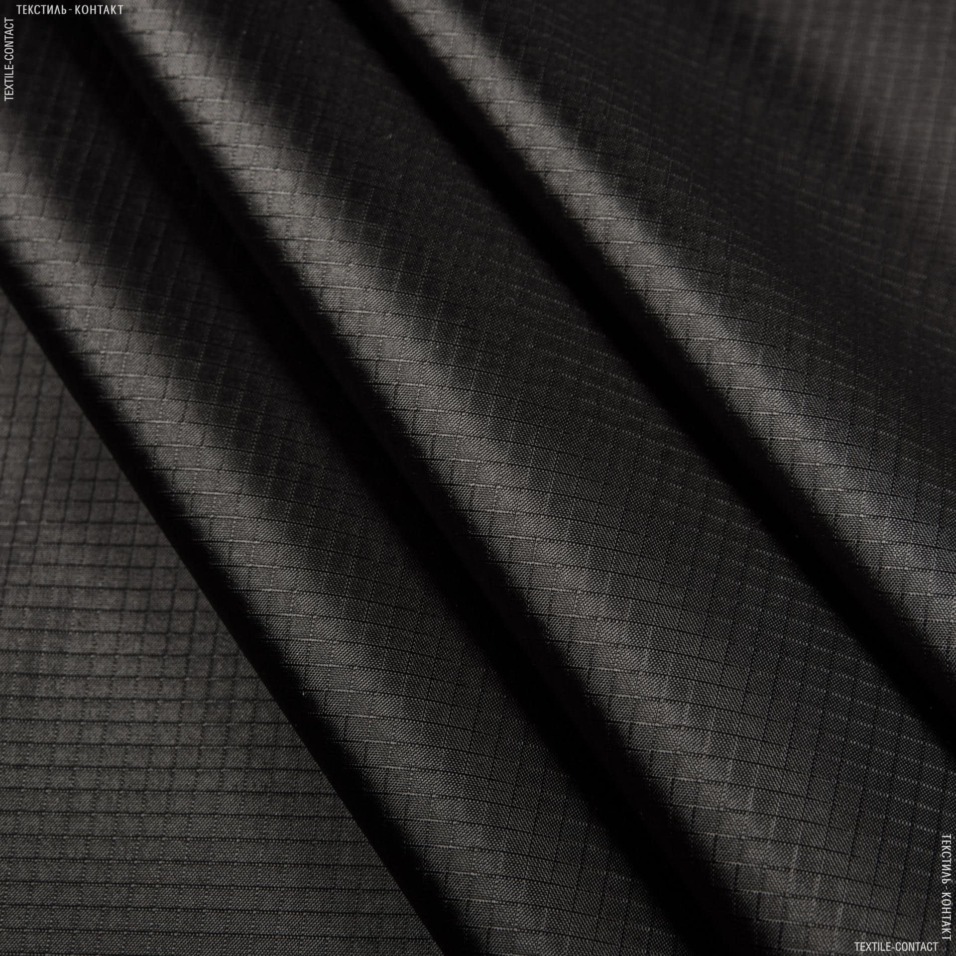 Тканини для наметів - Ріп-стоп курточний чорний