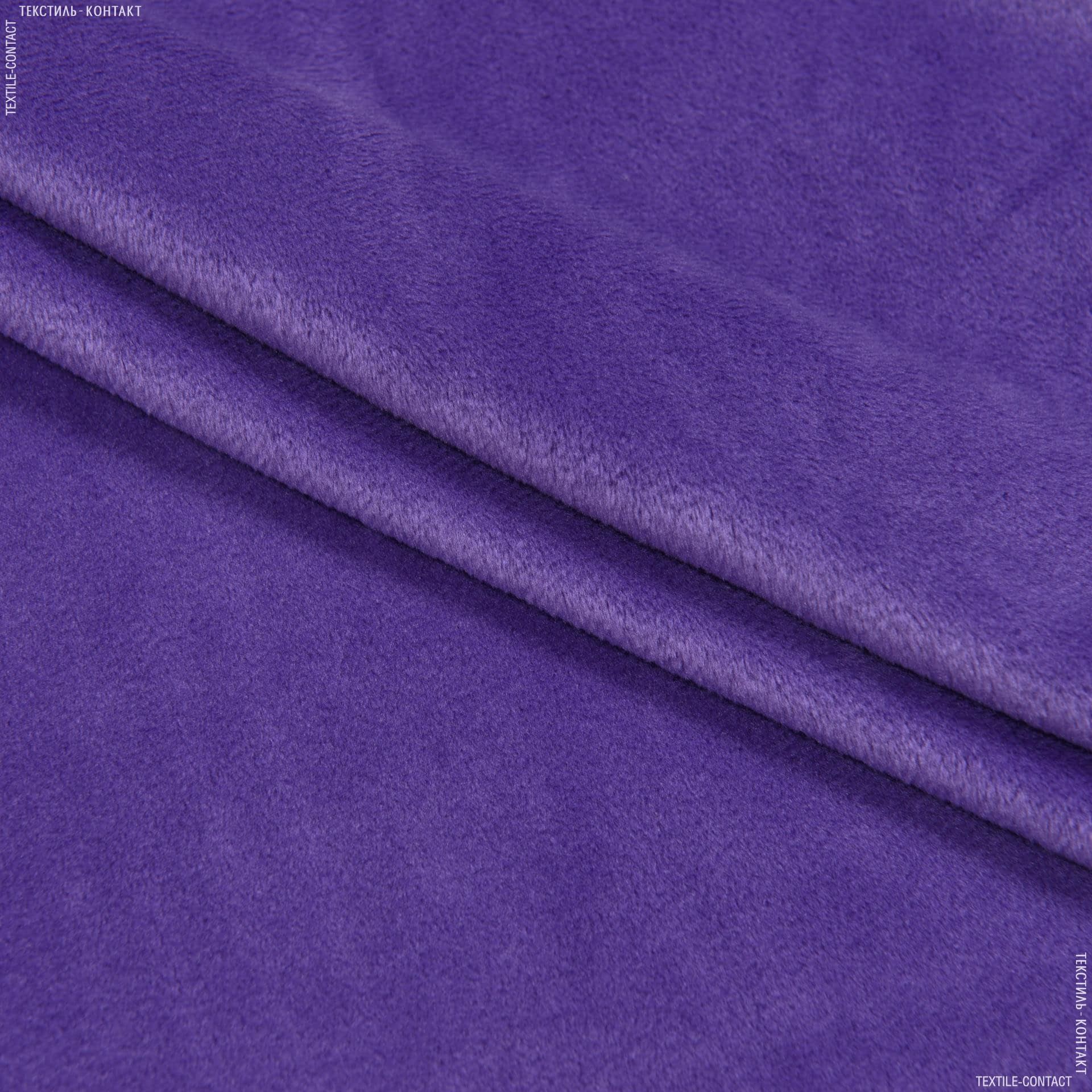 Ткани для декоративных подушек - Плюш (вельбо) темно-сиреневый