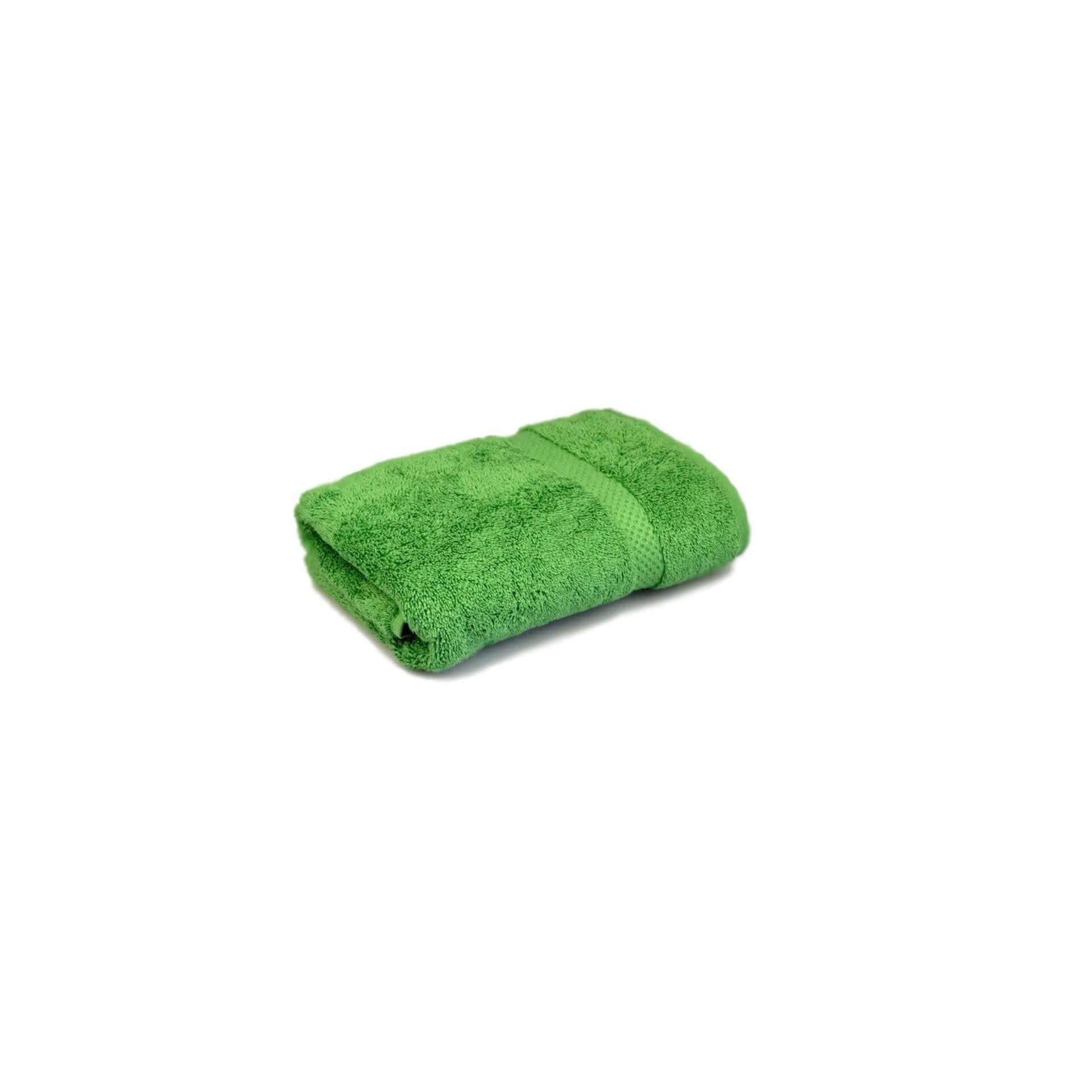 Ткани махровые полотенца - Полотенце пахровое зеленое 40х70 см