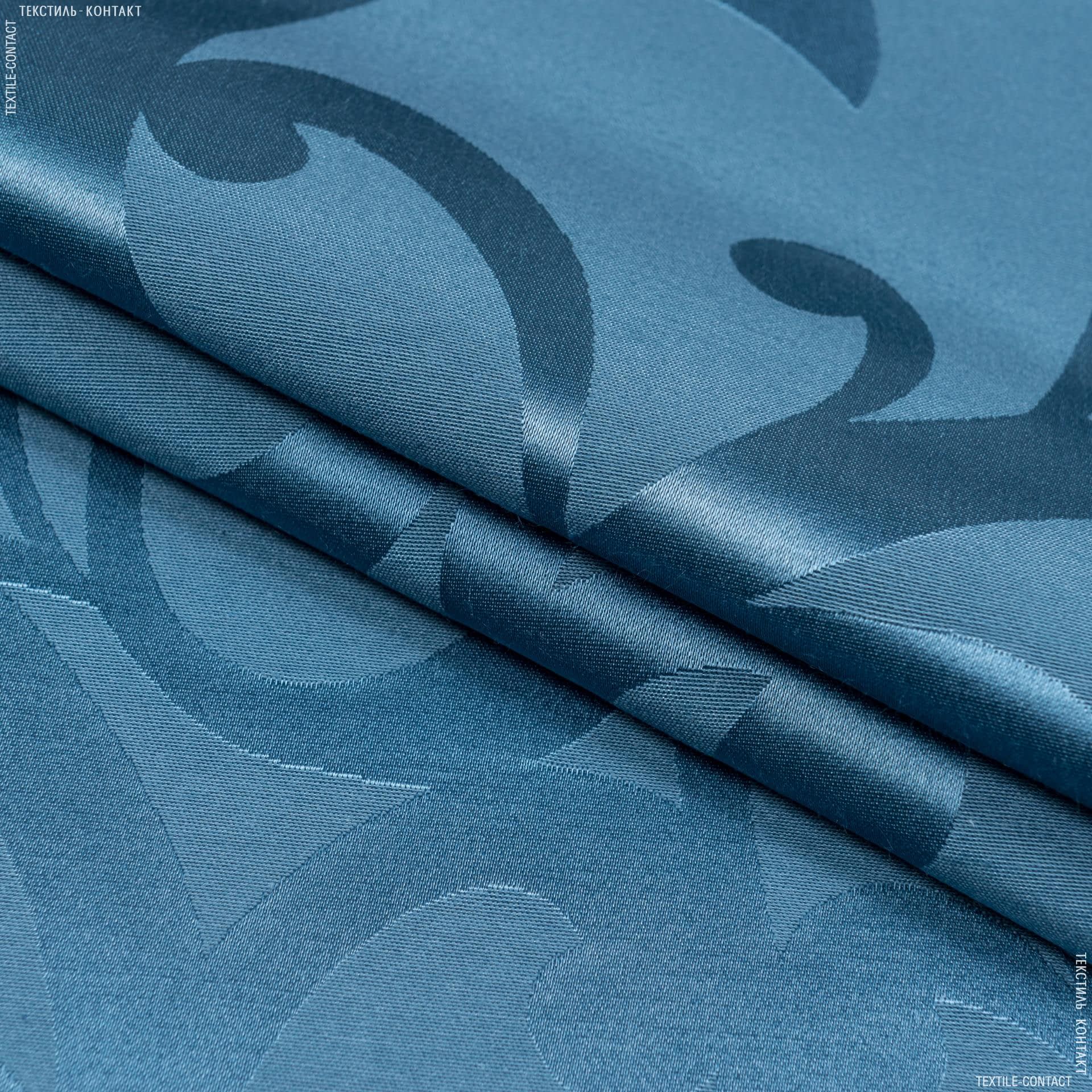 Тканини для скатертин - Тканина з акриловим просоченням ресінадо/resinado т.блакитний
