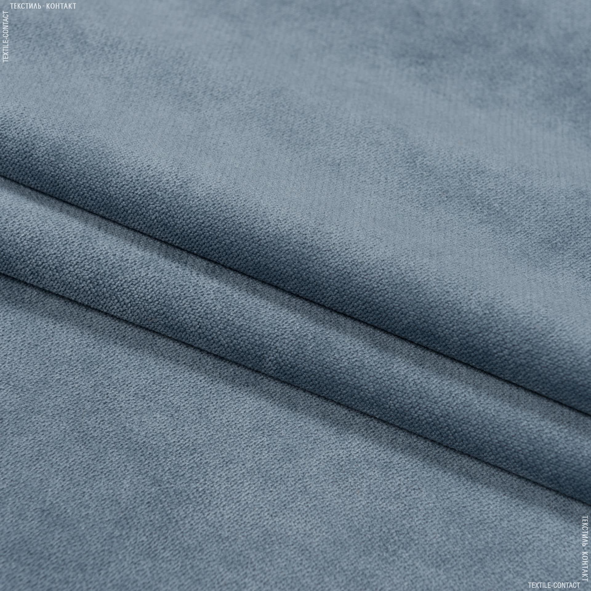 Тканини для меблів - Велюр будапешт/budapest сіро-блакитний