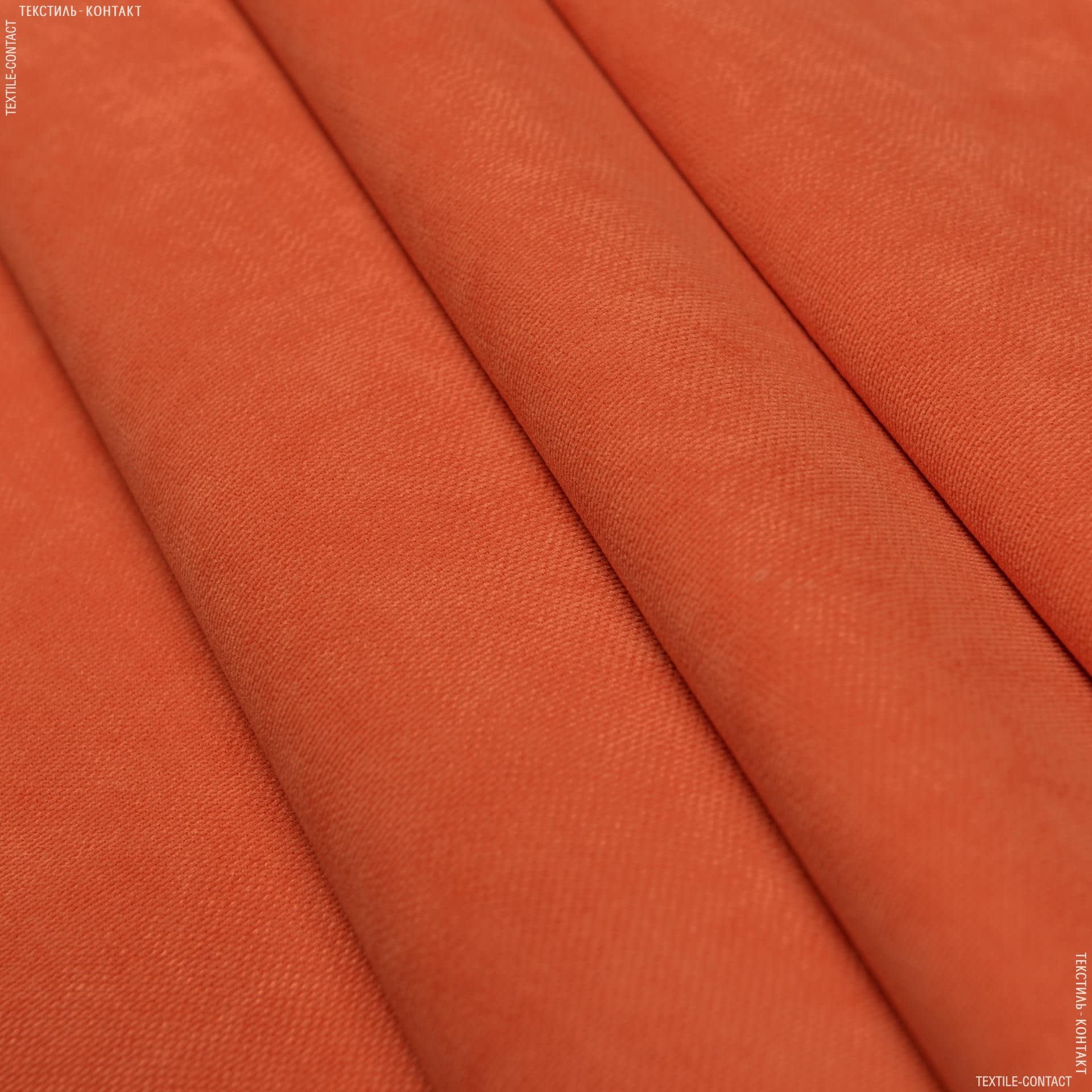 Ткани для сумок - Нубук петек морковный