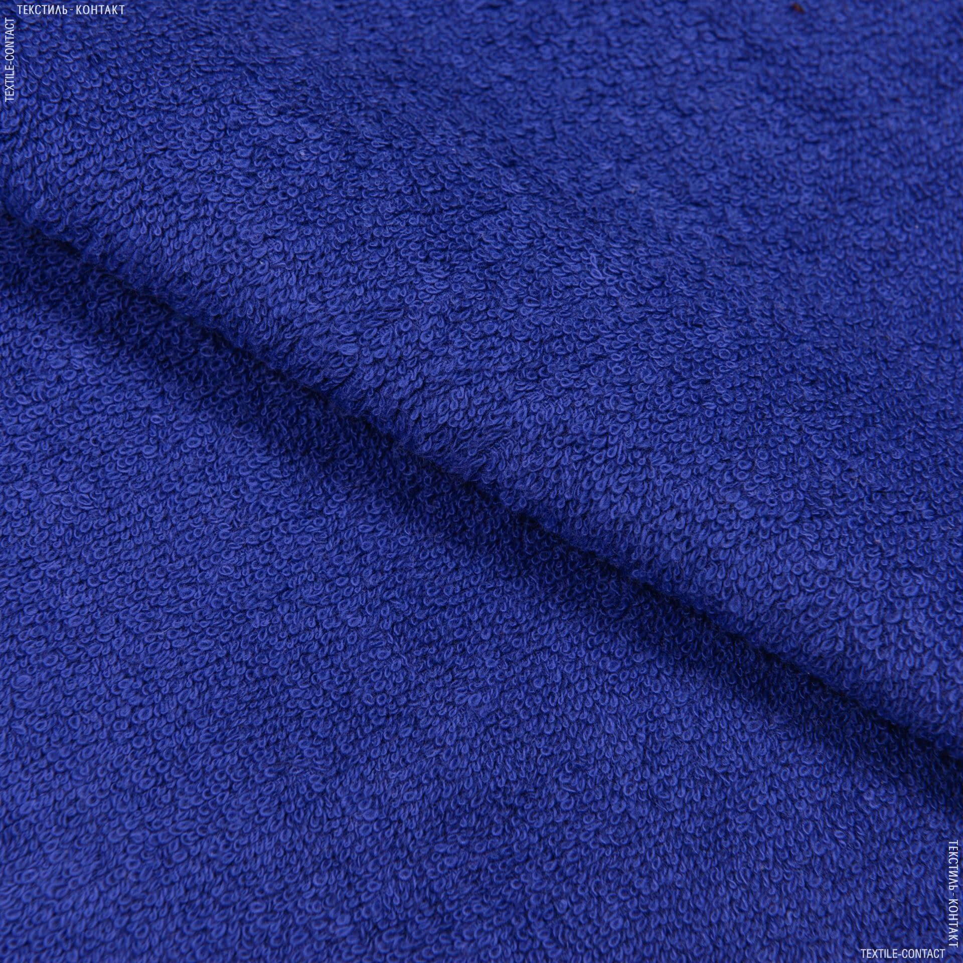 Ткани для полотенец - Ткань махровая двусторонняя синий