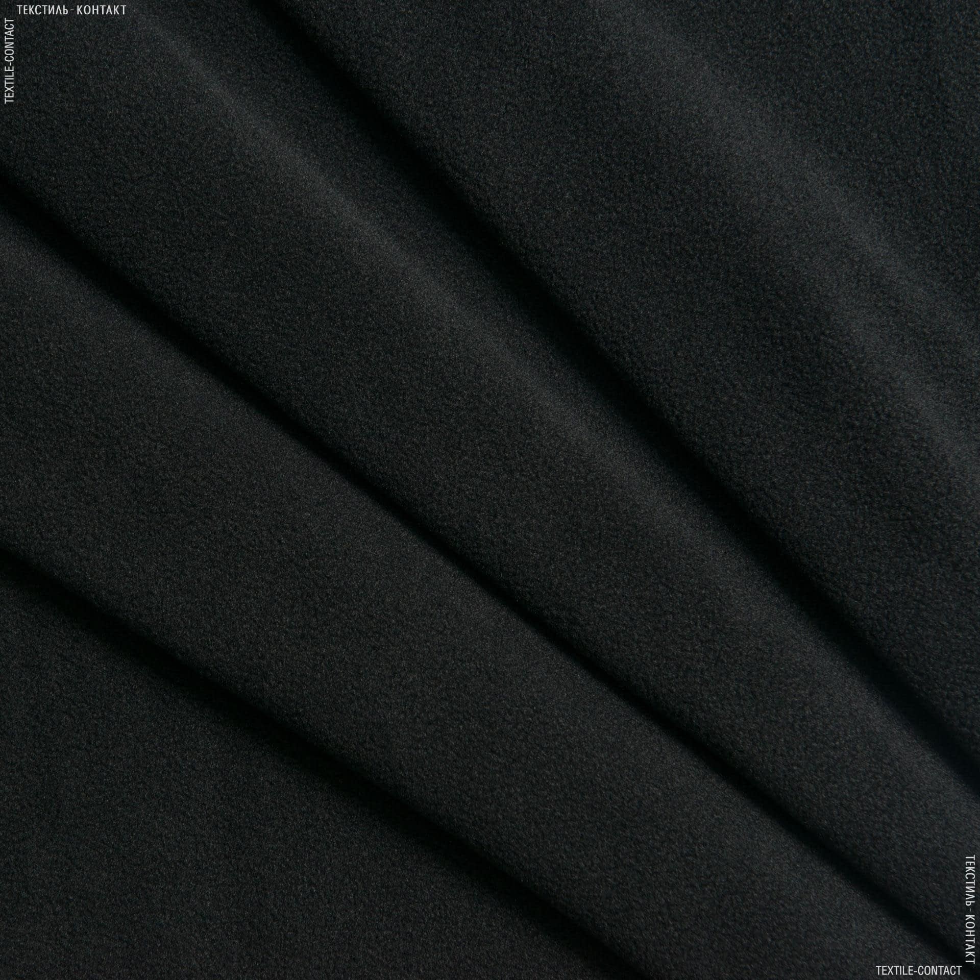 Тканини для спортивного одягу - Мікрофліс спорт чорний