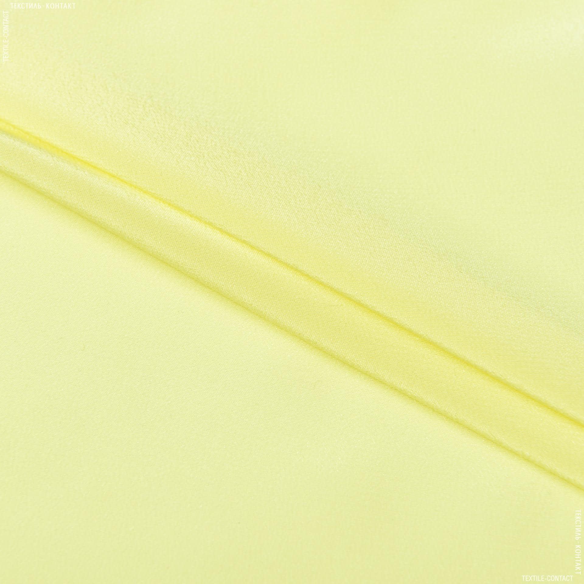 Тканини для суконь - Крепдешин стрейч лимонний