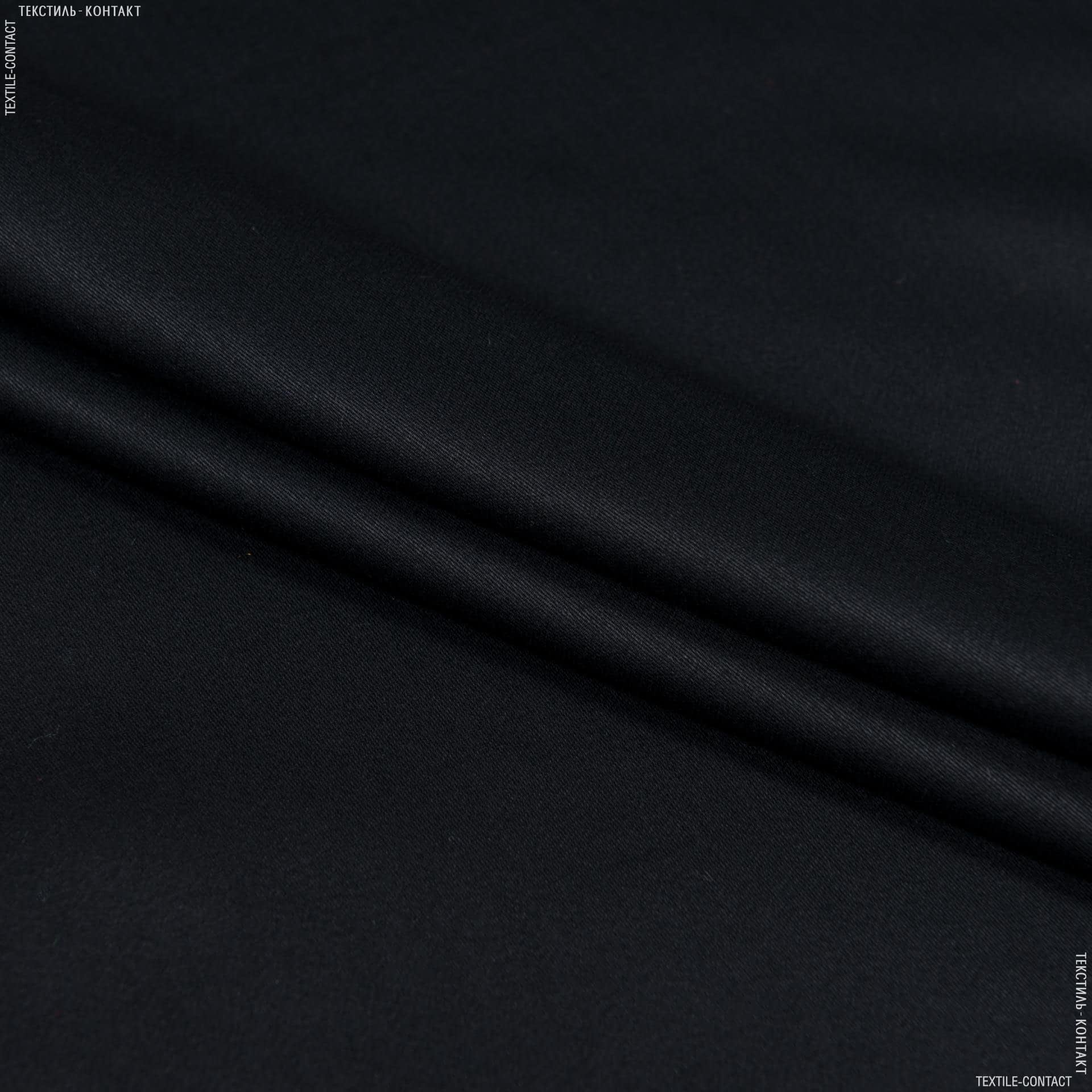 Ткани для костюмов - Плательный сатин черный