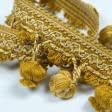 Тканини фурнітура для декора - Бахрома базель китиця золото