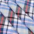 Ткани для платьев - Рубашечный лен harmony шотландка