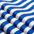 Тканини для штанів - Котон стрейч у смужку синьо-білу